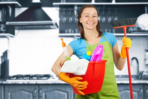 Local Haringey cleaning team preparing a property for regular upkeep