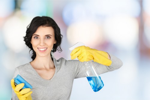 Professional cleaner preparing a detailed deep clean for a Haringey property
