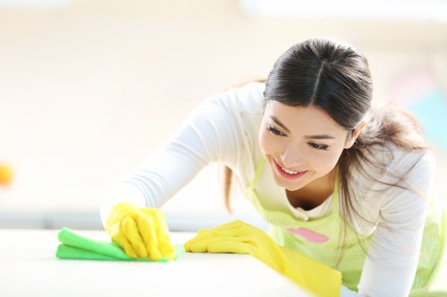 Local cleaning team completing a post-construction clean in Haringey