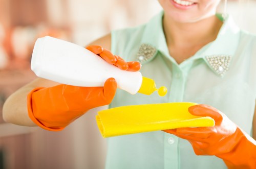 Local cleaners working in a Haringey flat