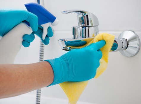 Preparing a sofa for professional cleaning in a Haringey home