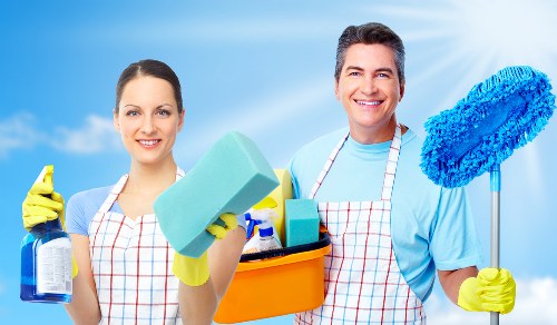 Analytics cookie tracking for performance monitoring on a cleaning services site
